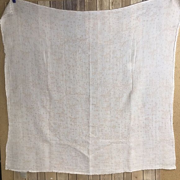 Little Unicorn Floral Baby Muslin Swaddle Blanket Peach Orange Cotton Flower - Picture 5 of 6